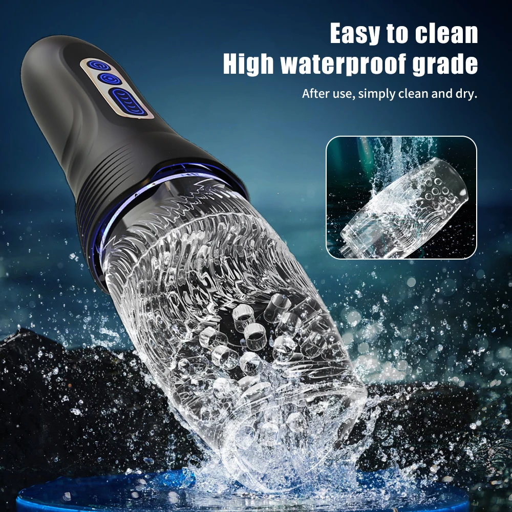 Automatic Rotating Masturbator for Man Glans Trainer Vagina Penis Massager Thrusting Vibrating Masturbation Sex Toy for Adults Automatic Rotating Masturbator for Man Glans Trainer Vagina Penis Massager Thrusting Vibrating Masturbation Sex Toy for Adults