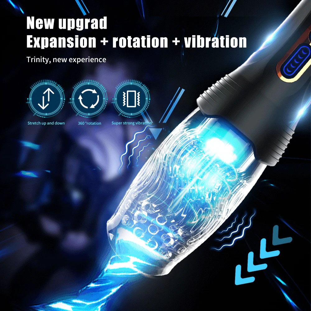 Automatic Rotating Masturbator for Man Glans Trainer Vagina Penis Massager Thrusting Vibrating Masturbation Sex Toy for Adults Automatic Rotating Masturbator for Man Glans Trainer Vagina Penis Massager Thrusting Vibrating Masturbation Sex Toy for Adults