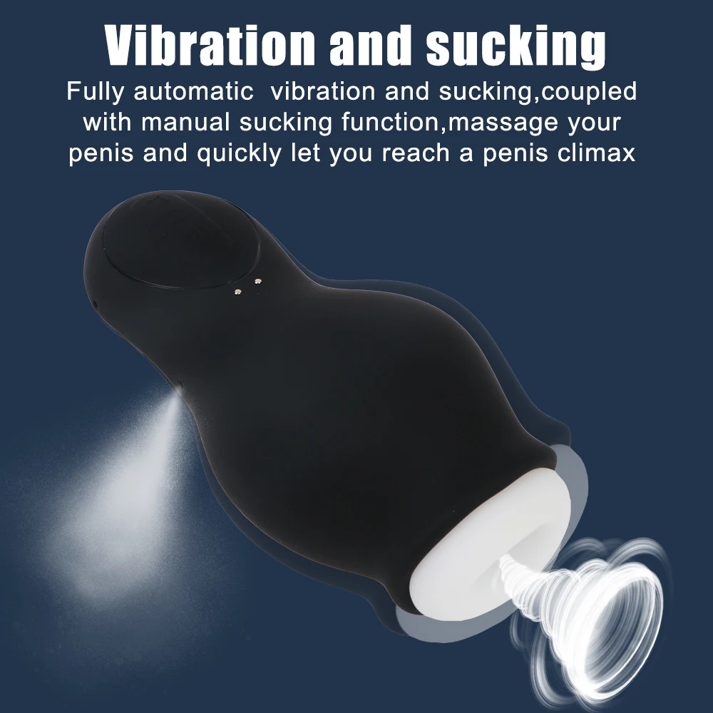 175mm Automatic Sucking Vibrator Male Masturbator Vaginal For Men 18 Penis Enlarger Delay Exerciser Glans Sucker Sucks Sex Toys