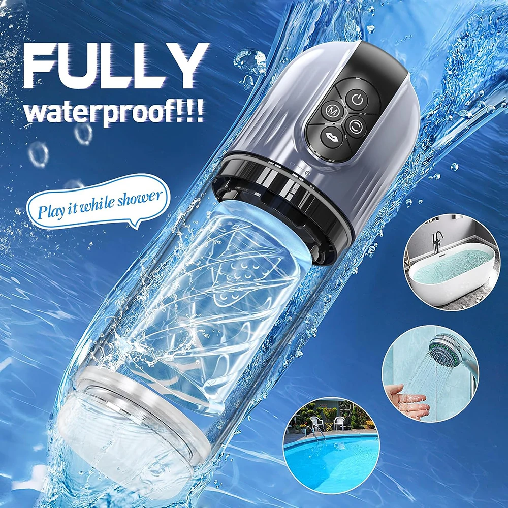 Rotating Sucking Water SPA Automatic Male Masturbator Cup Real Pussy Masturbation Sex Toys for Man Men Blowjob Machine Rotating Sucking Water SPA Automatic Male Masturbator Cup Real Pussy Masturbation Sex Toys for Man Men Blowjob Machine