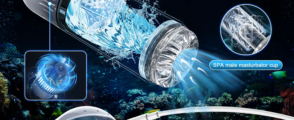 Rotating Sucking Water SPA Automatic Male Masturbator Cup Real Pussy Masturbation Sex Toys for Man Men Blowjob Machine Rotating Sucking Water SPA Automatic Male Masturbator Cup Real Pussy Masturbation Sex Toys for Man Men Blowjob Machine