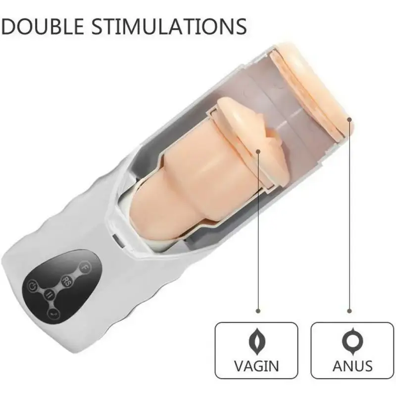 Automatic Male Masturbator Cup Real Vagina Telescopic Rotation Sucking Vibrator Blowjob Masturbation Adults Penis Sex Toys