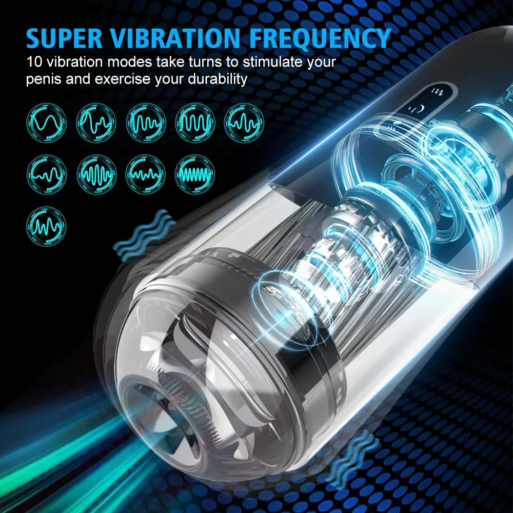 Automatic Male Masturbator Powerful Vacuum Suction Glans Penis Trainer Blowjob Sucking Sex Machine Adult Sex Toys for Men Automatic Male Masturbator Powerful Vacuum Suction Glans Penis Trainer Blowjob Sucking Sex Machine Adult Sex Toys for Men