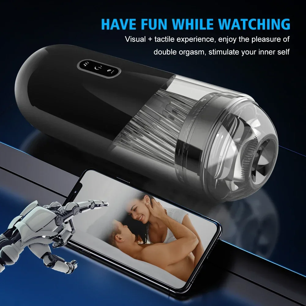 Automatic Male Masturbator Powerful Vacuum Suction Glans Penis Trainer Blowjob Sucking Sex Machine Adult Sex Toys for Men Automatic Male Masturbator Powerful Vacuum Suction Glans Penis Trainer Blowjob Sucking Sex Machine Adult Sex Toys for Men