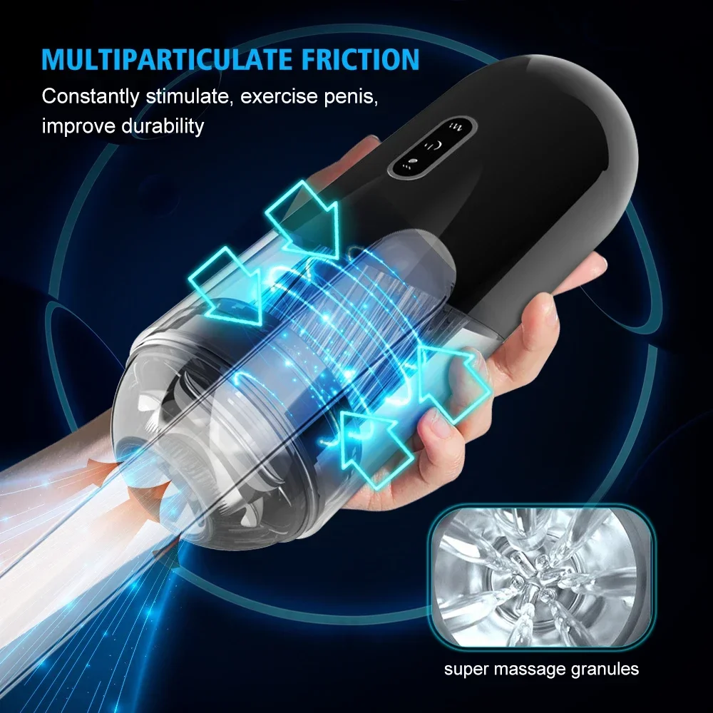 Automatic Male Masturbator Powerful Vacuum Suction Glans Penis Trainer Blowjob Sucking Sex Machine Adult Sex Toys for Men Automatic Male Masturbator Powerful Vacuum Suction Glans Penis Trainer Blowjob Sucking Sex Machine Adult Sex Toys for Men