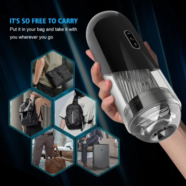 Automatic Male Masturbator Powerful Vacuum Suction Glans Penis Trainer Blowjob Sucking Sex Machine Adult Sex Toys for Men