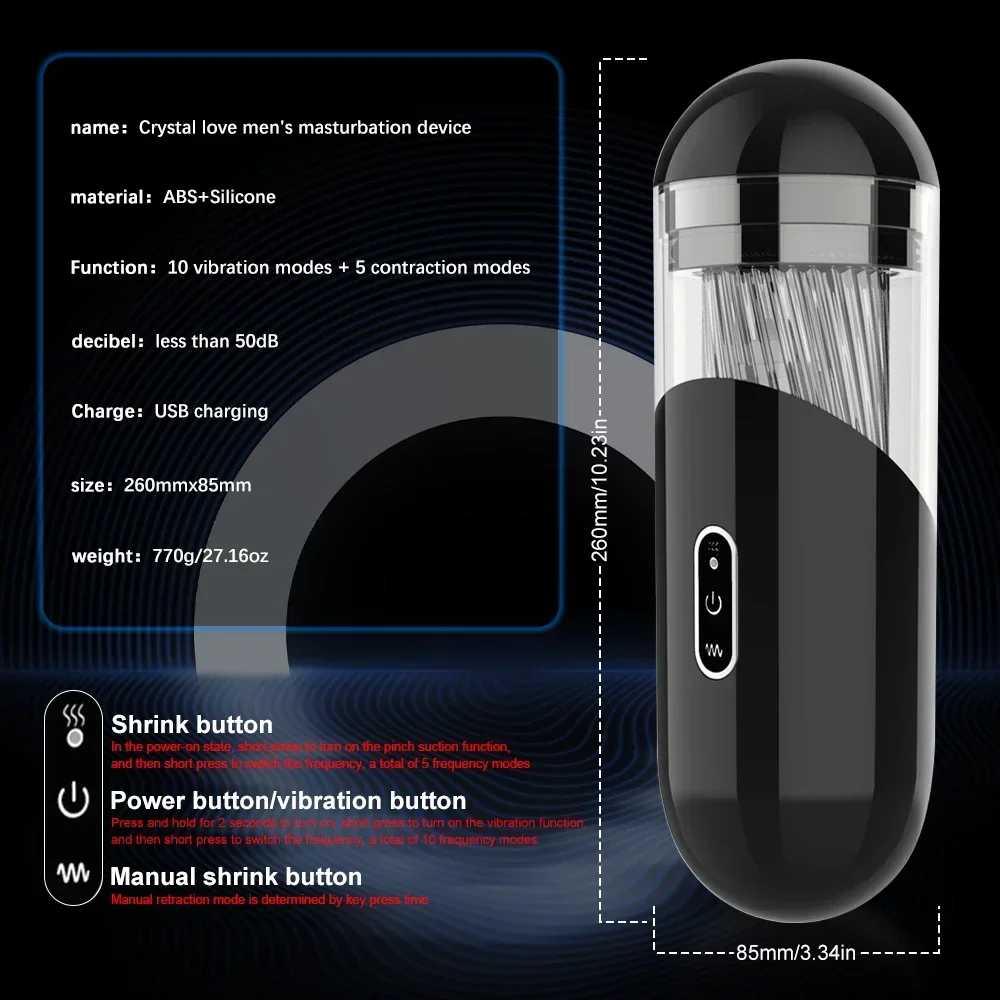 Automatic Male Masturbator Powerful Vacuum Suction Glans Penis Trainer Blowjob Sucking Sex Machine Adult Sex Toys for Men Automatic Male Masturbator Powerful Vacuum Suction Glans Penis Trainer Blowjob Sucking Sex Machine Adult Sex Toys for Men