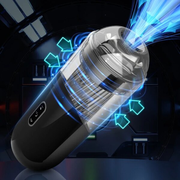 Automatic Male Masturbator Powerful Vacuum Suction Glans Penis Trainer Blowjob Sucking Sex Machine Adult Sex Toys for Men