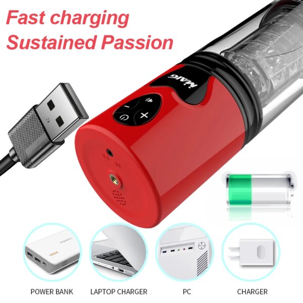 Rotating with Strong Suction Cup forStimulation Masturbator Cup Adult Toys for Men automatic masturbation machine