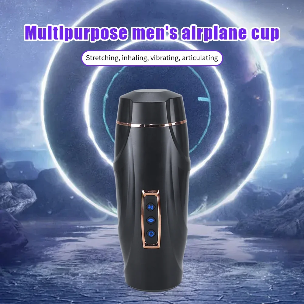 Automatic Male Masturbator Powerful Telescopic Penis Massager Blowjob Sucking Sex Machine Masturbation Cup Sex Toys for Men