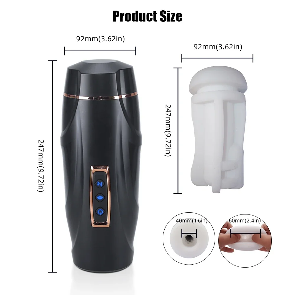 Automatic Male Masturbator Powerful Telescopic Penis Massager Blowjob Sucking Sex Machine Masturbation Cup Sex Toys for Men