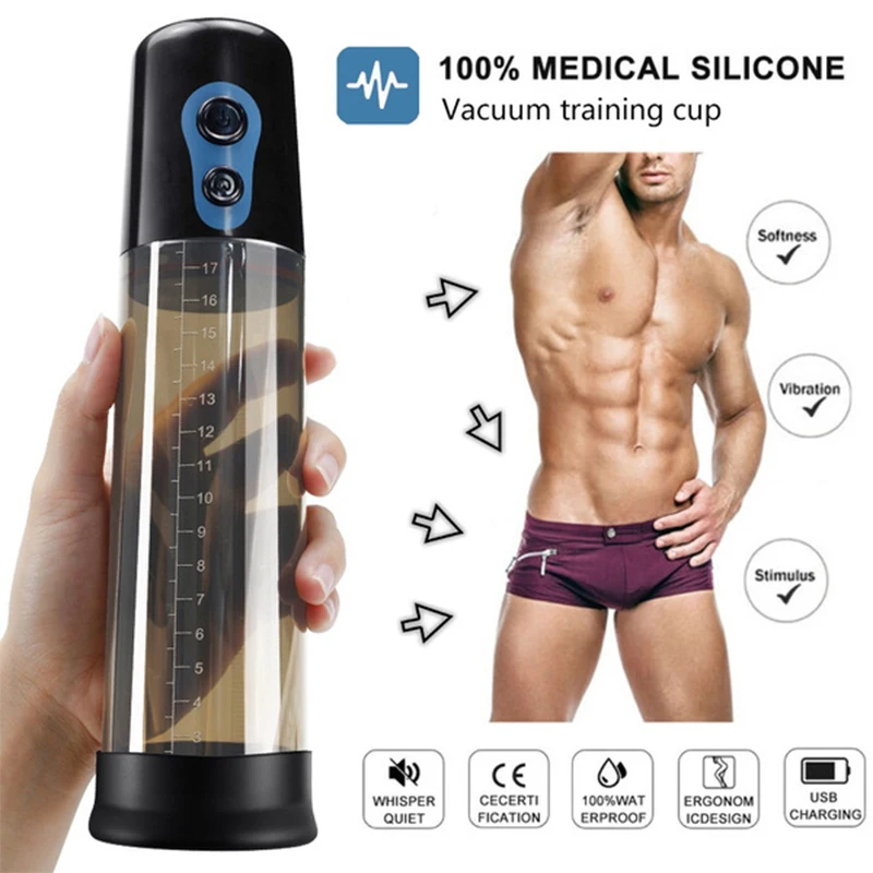 Automatic Penis Enlarger Pump Rechargeable USB Penis Pump Penis Extender Vacuum Pump Penile Enlarger Masturbator Sex Toy for Men Automatic Penis Enlarger Pump Rechargeable USB Penis Pump Penis Extender Vacuum Pump Penile Enlarger Masturbator Sex Toy for Men