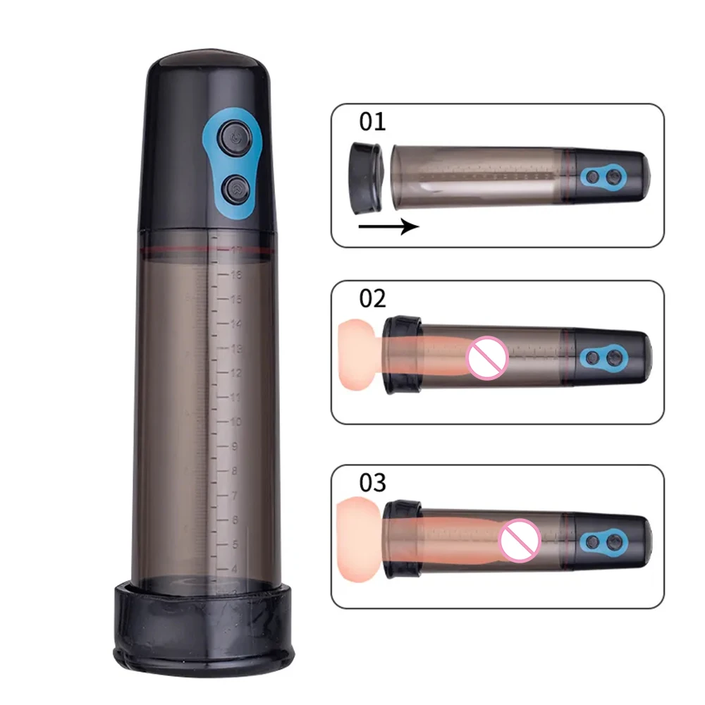 Automatic Penis Enlarger Pump Rechargeable USB Penis Pump Penis Extender Vacuum Pump Penile Enlarger Masturbator Sex Toy for Men Automatic Penis Enlarger Pump Rechargeable USB Penis Pump Penis Extender Vacuum Pump Penile Enlarger Masturbator Sex Toy for Men