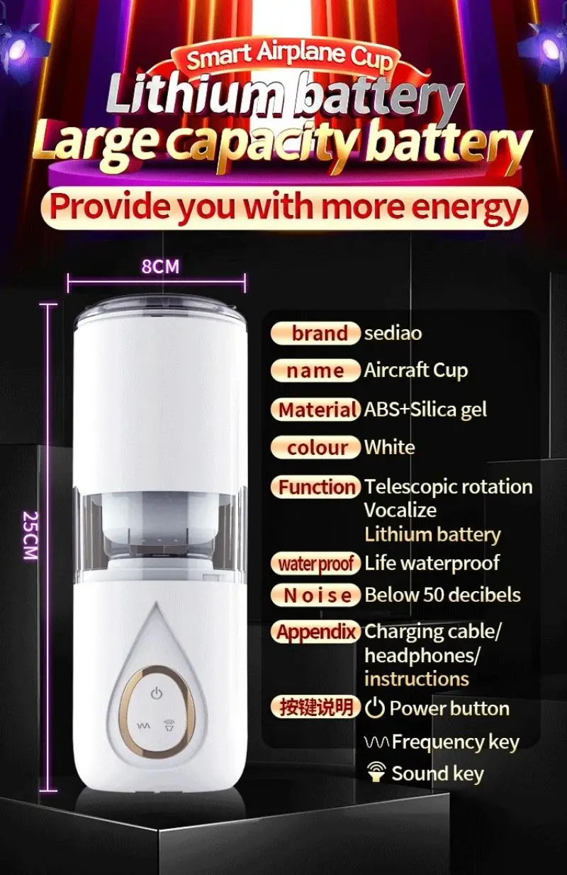 Automatic Male Masturbator Cup Real Vagina Sucking Vibrator Blowjob Telescopic Masturbation Adults Penis Sex Toys for Men