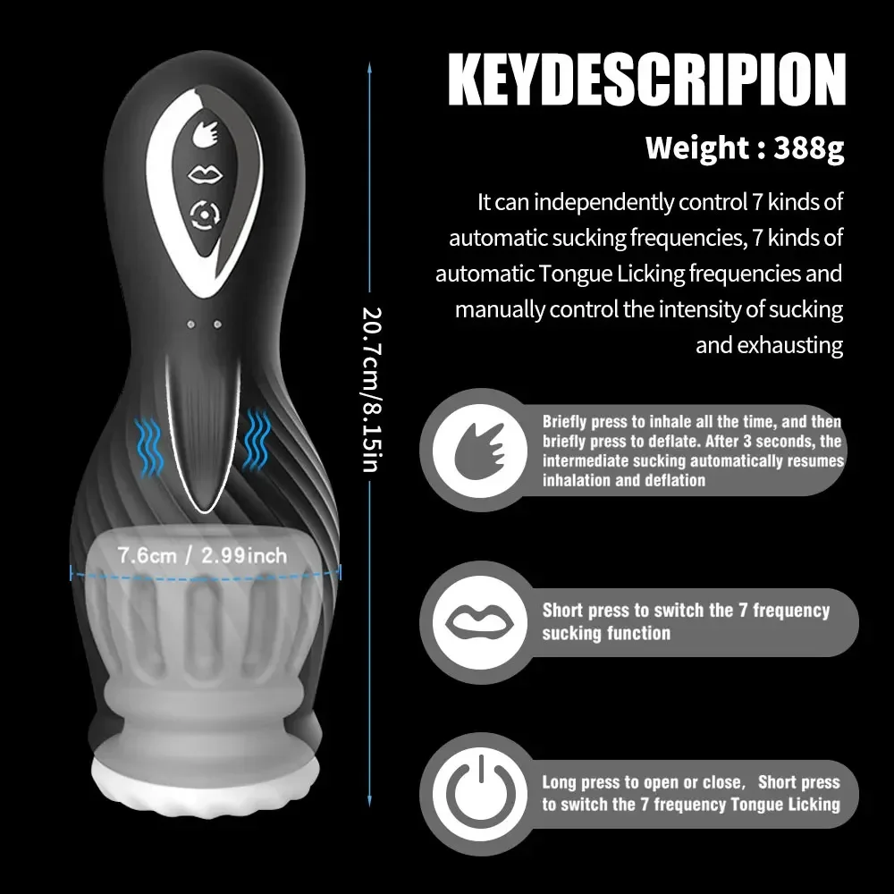Automatic Male Masturbator Cup Penis Massanger Glans Stimulator Blowjob Sucking Sex Machine Masturbation Adult Sex Toys for Men Automatic Male Masturbator Cup Penis Massanger Glans Stimulator Blowjob Sucking Sex Machine Masturbation Adult Sex Toys for Men