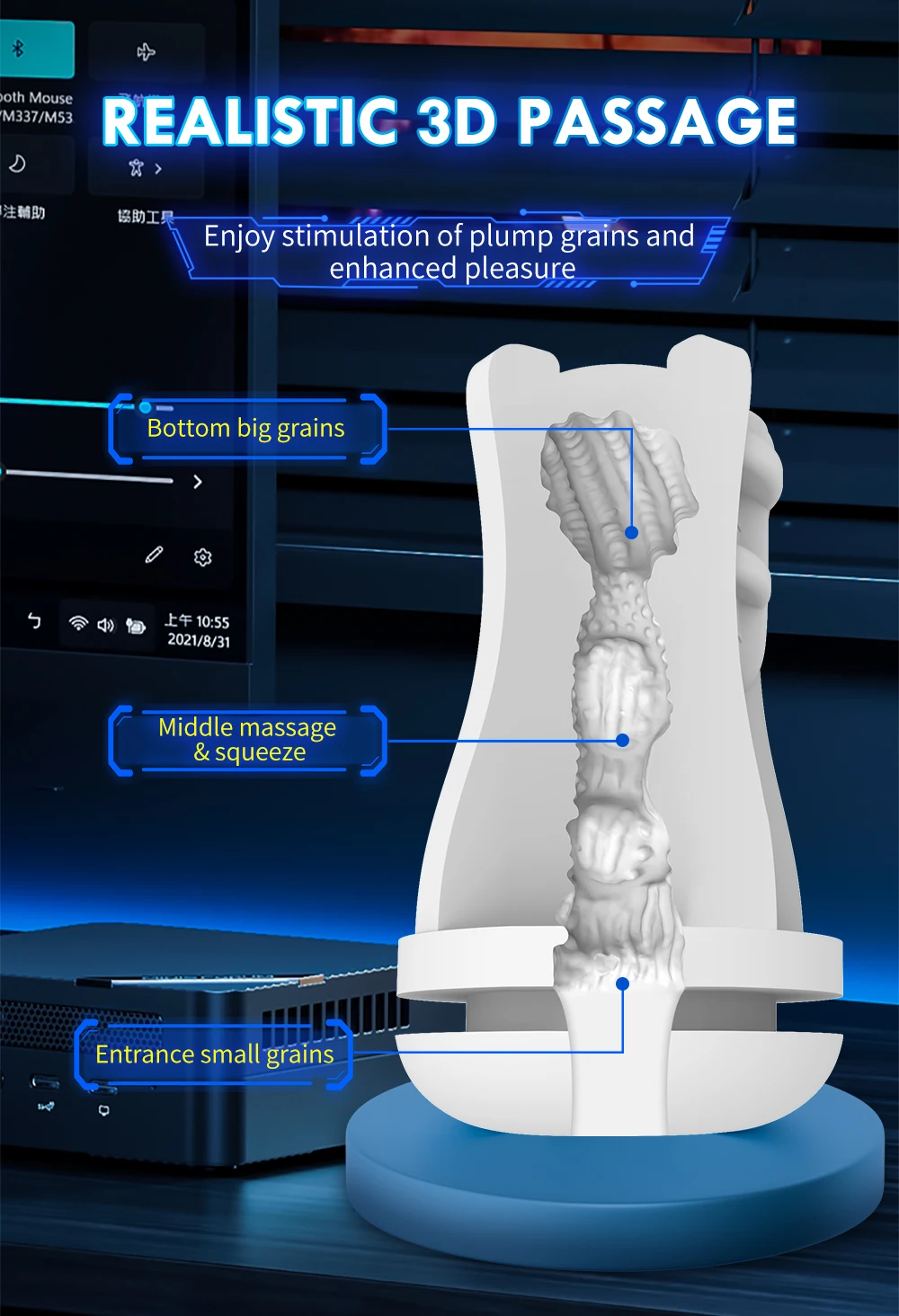 Automatic Masturbator Cup Male, Vibrator for Men Penis Blowjob Sucking Machine, Silicone Vagina Masturbation Cup Sex Toy Adult Automatic Masturbator Cup Male, Vibrator for Men Penis Blowjob Sucking Machine, Silicone Vagina Masturbation Cup Sex Toy Adult
