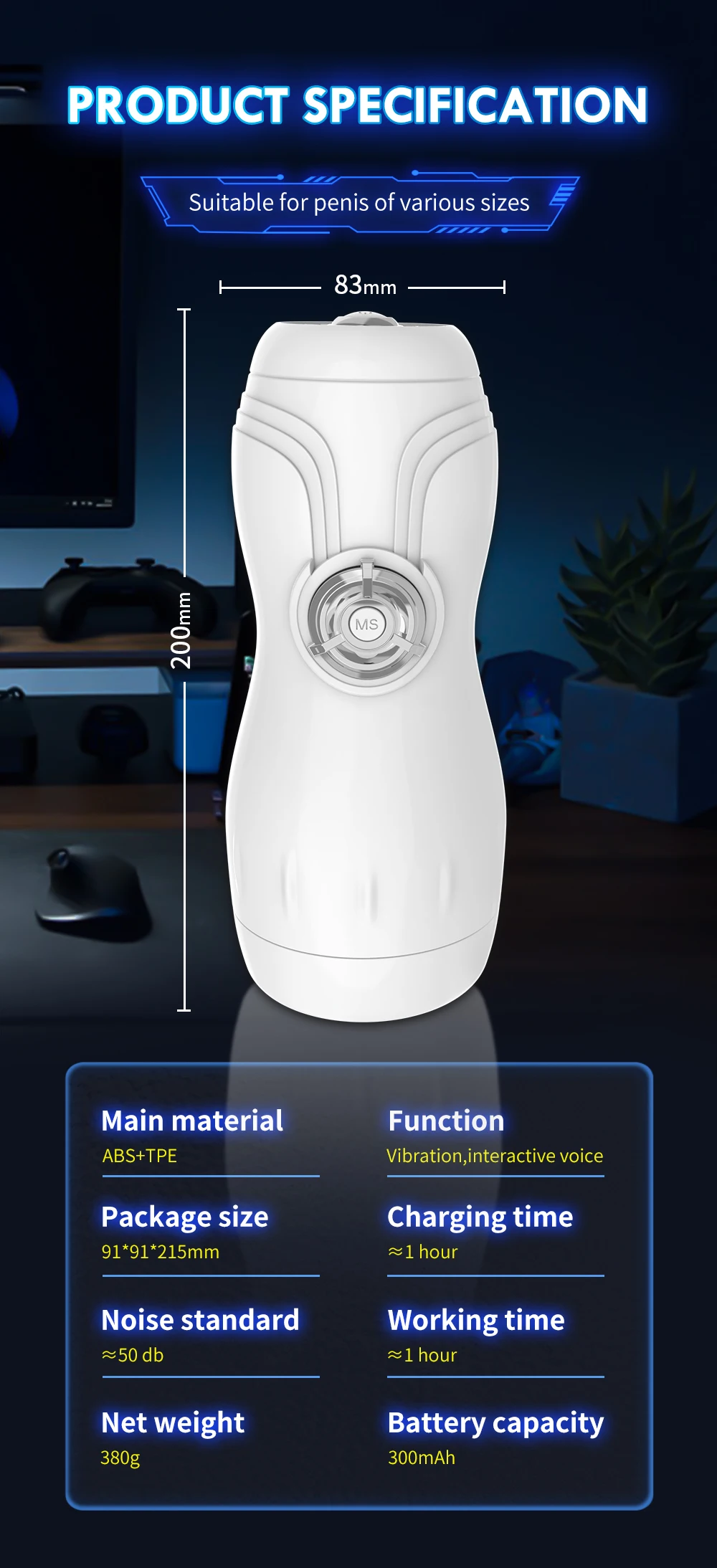 Automatic Masturbator Cup Male, Vibrator for Men Penis Blowjob Sucking Machine, Silicone Vagina Masturbation Cup Sex Toy Adult Automatic Masturbator Cup Male, Vibrator for Men Penis Blowjob Sucking Machine, Silicone Vagina Masturbation Cup Sex Toy Adult