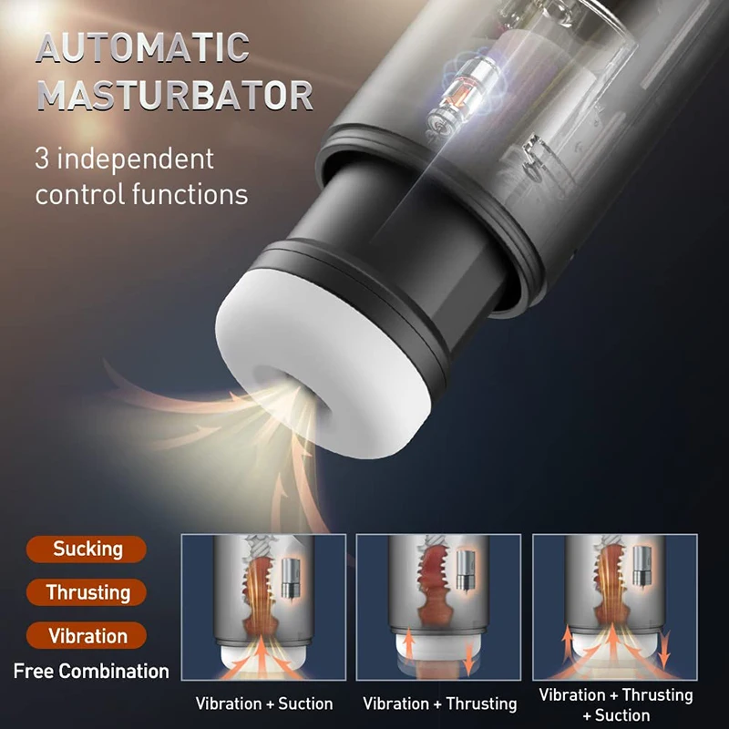 Real Air Sucking Male Masturbator Automatic Vacuum Erotic Oral Blowjob Cup Adult Sex Toys For Men Masturbation Goods Toy Real Air Sucking Male Masturbator Automatic Vacuum Erotic Oral Blowjob Cup Adult Sex Toys For Men Masturbation Goods Toy