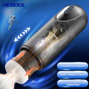Real Air Sucking Male Masturbator Automatic Vacuum Erotic Oral Blowjob Cup Adult Sex Toys For Men Masturbation Goods Toy