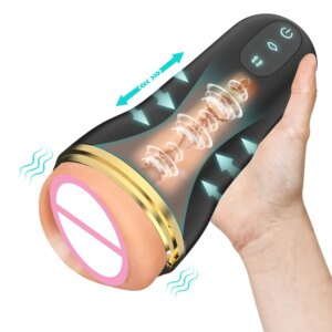 Automatic Sucking Masturbator Cup for Men Blowjob Masturbation Equipment Sex Machine Real Vagina Masturbator Vibrator Sex Toy