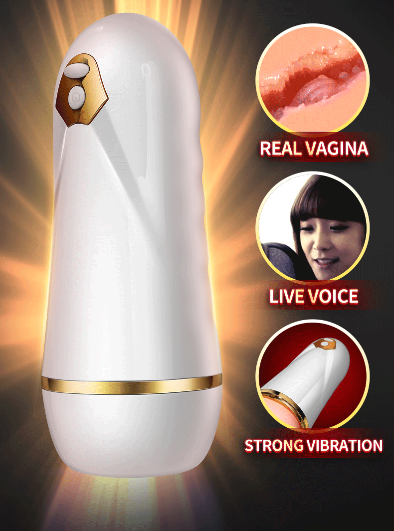 2IN 1Male Masturbator Cup Intelligent Voice Vibration Blowjob Real Vagina Pocket Pussy Penis Oral Sex Machine Toys for Man 18+