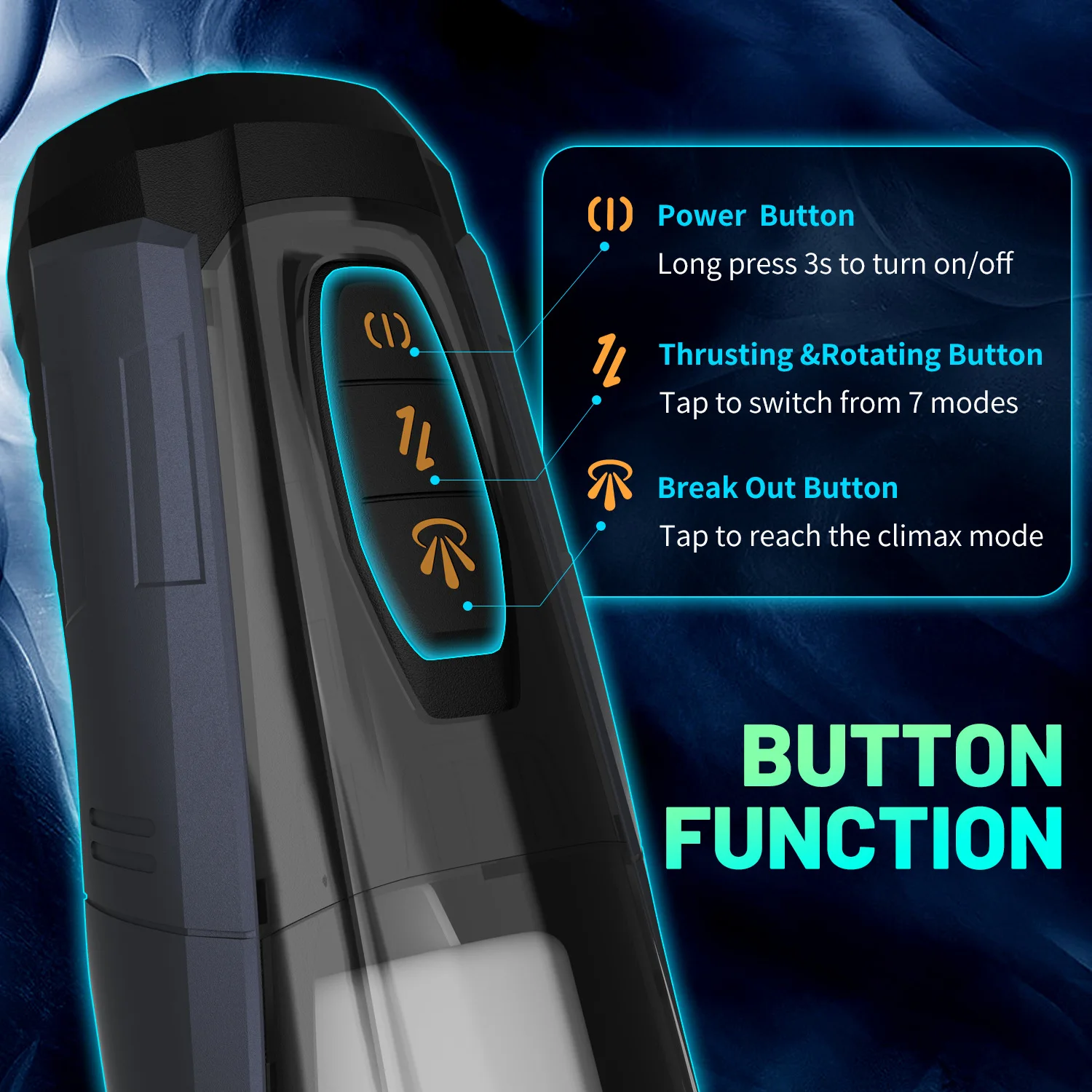 Automatic Telescopic Male Masturbator Cup Sucking Machine Thrusting Blowjob Masturbation Vibrator Adults Erotic Sex Toys For Men