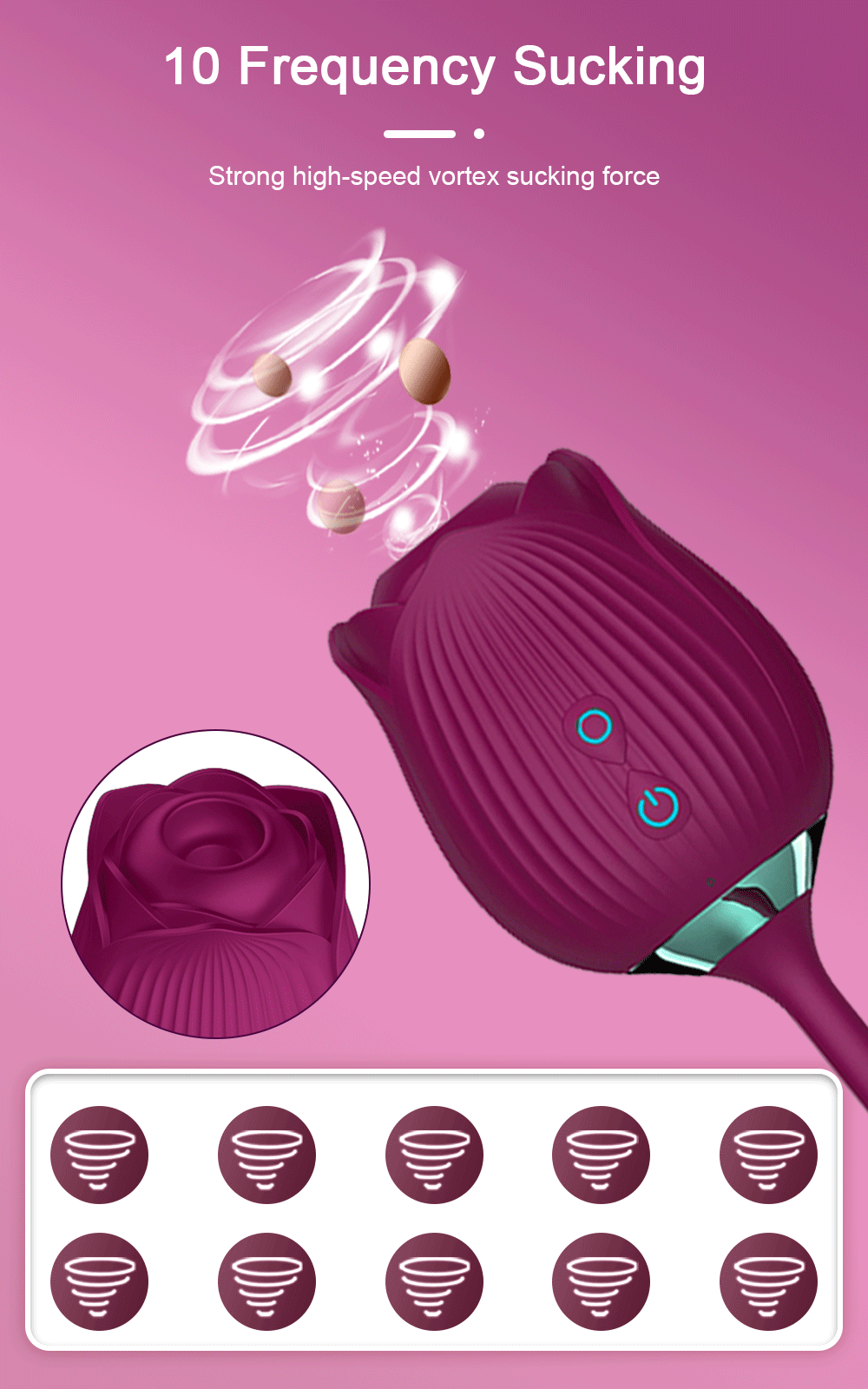 Rose-Flower Sucking Licking Vibrator Clit Sucker Vagina Patting G Spot Stimulator Female Masturbator Erotic Sex Toy for Women Rose-Flower Sucking Licking Vibrator Clit Sucker Vagina Patting G Spot Stimulator Female Masturbator Erotic Sex Toy for Women