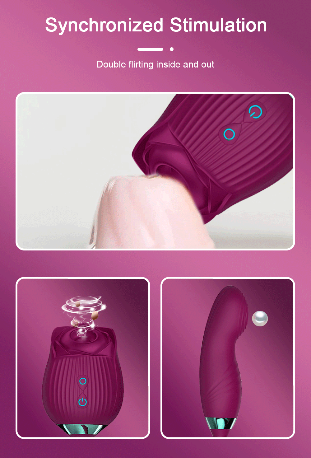 Rose-Flower Sucking Licking Vibrator Clit Sucker Vagina Patting G Spot Stimulator Female Masturbator Erotic Sex Toy for Women Rose-Flower Sucking Licking Vibrator Clit Sucker Vagina Patting G Spot Stimulator Female Masturbator Erotic Sex Toy for Women