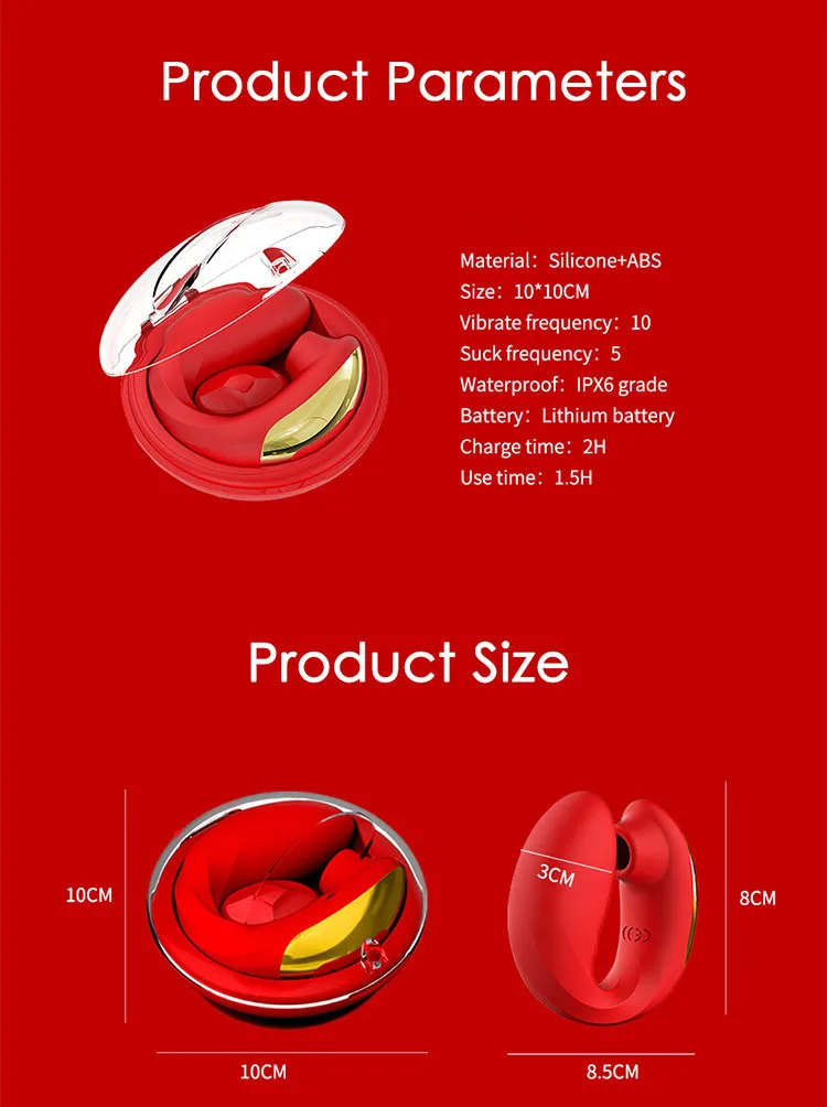 LICKLIP Moonbox Sucking Vibrator Clitoral Stimulator Flexible Dual Vibration Nipple Clitoris 18 Sex Toys For Women Couples Gift