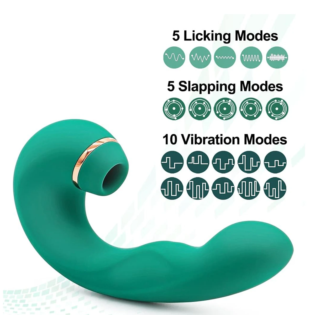  3 in 1 Clitoral Suction Licking 10 Vibration Oral Sex Clit Clitoris Stimulator Sex Toys for Woman Masturbation