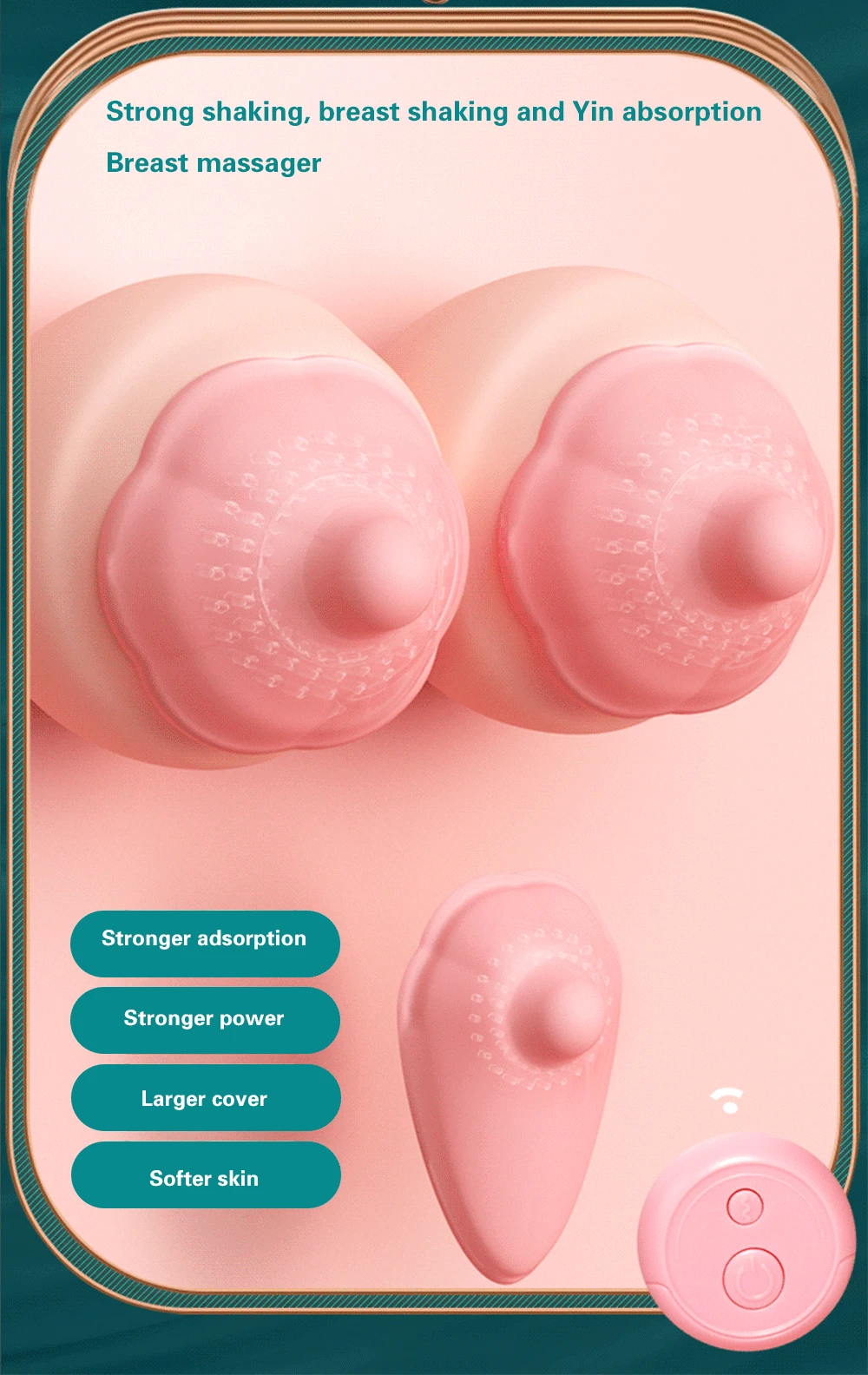 Vibrating Stimulate Breast Growth Remote Control Sucker Nipple Stimulator Vibrator Female Adult Sex Toys for Women Couples