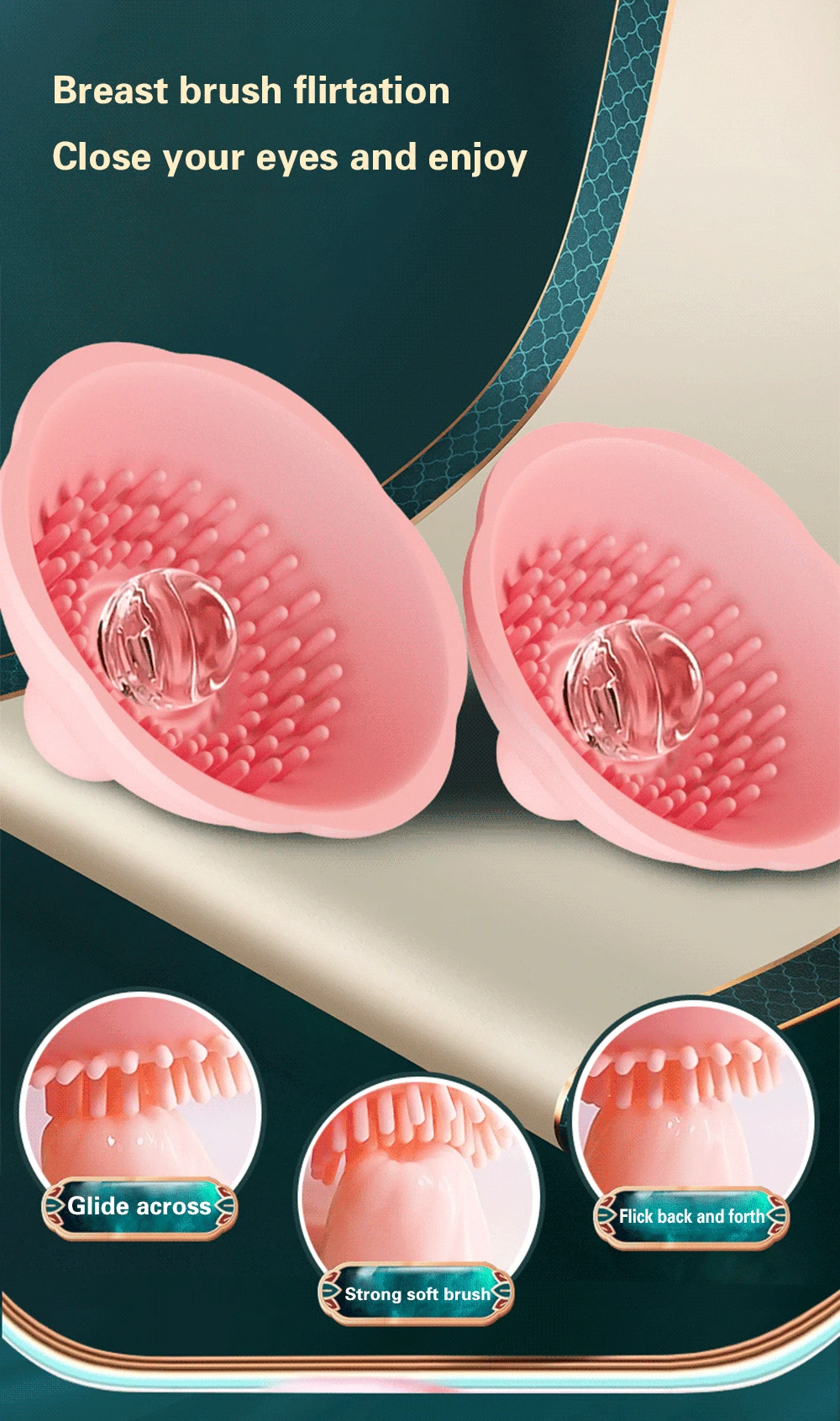 Vibrating Stimulate Breast Growth Remote Control Sucker Nipple Stimulator Vibrator Female Adult Sex Toys for Women Couples