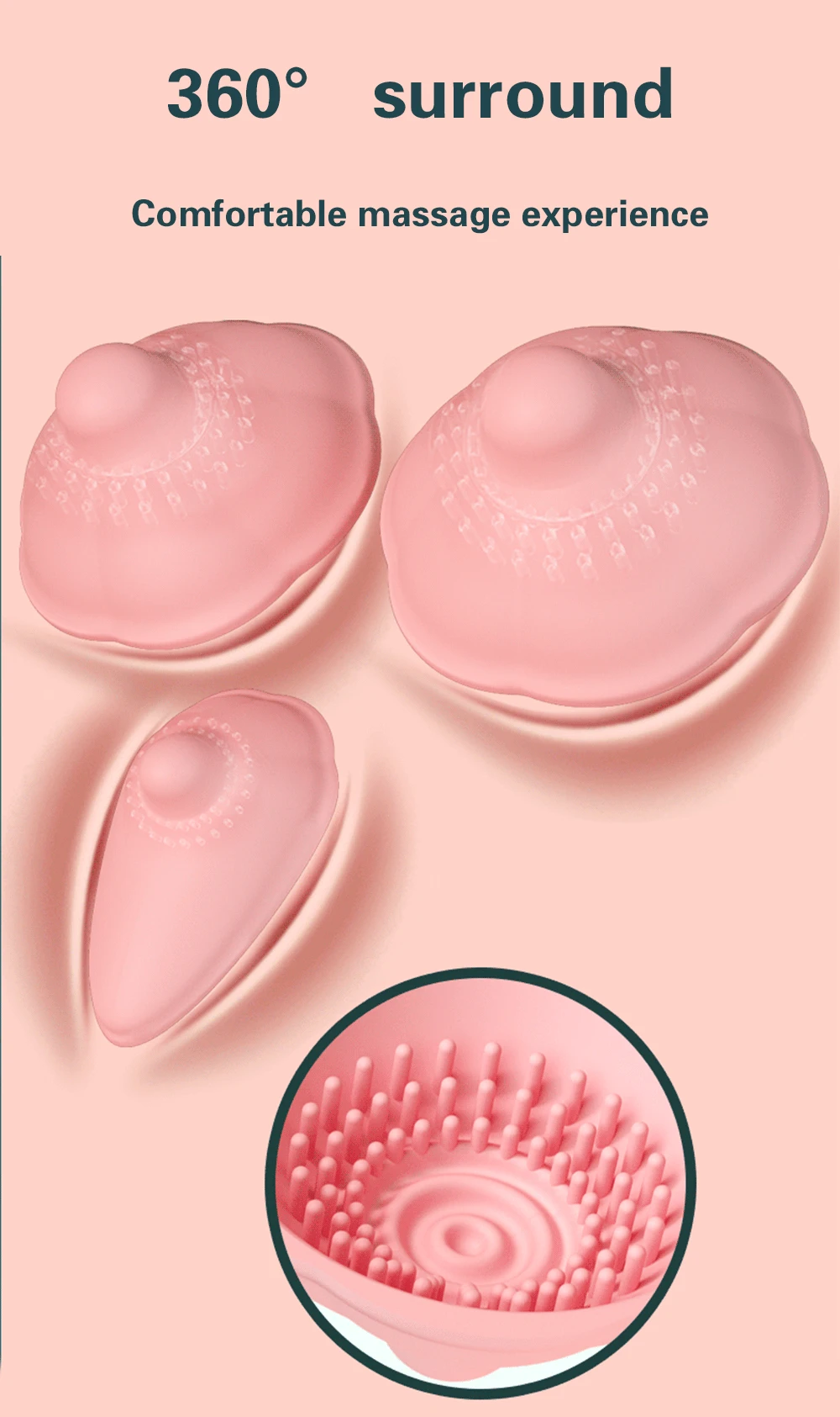 Vibrating Stimulate Breast Growth Remote Control Sucker Nipple Stimulator Vibrator Female Adult Sex Toys for Women Couples