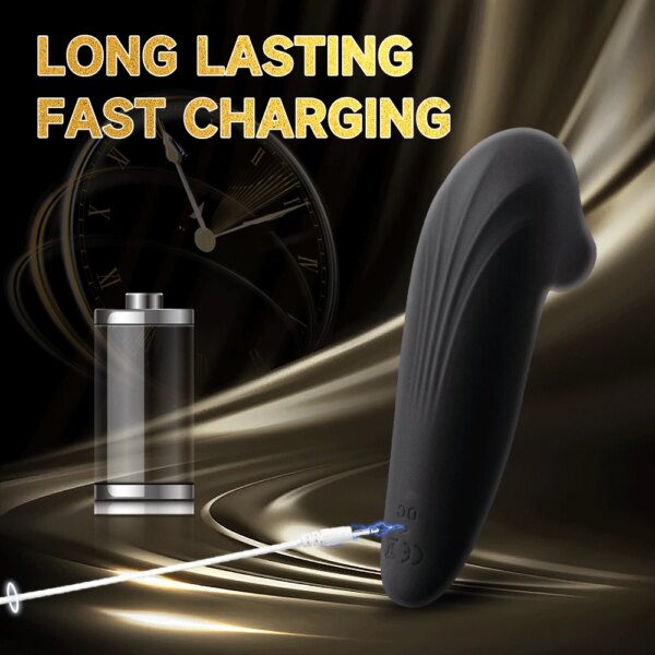 Powerful Clitoris Sucking Tongue Vibrator for Women Nipples Suction Stimulator 10 Vibration Modes Clitoral Massager Waterproof