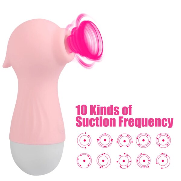 10cm Sucking Vibrator For Women Breast Enlarger Nipple Clit Sucker Sucks Vagina Anal Sex Toys Female Masturbator Erotic Seahorse