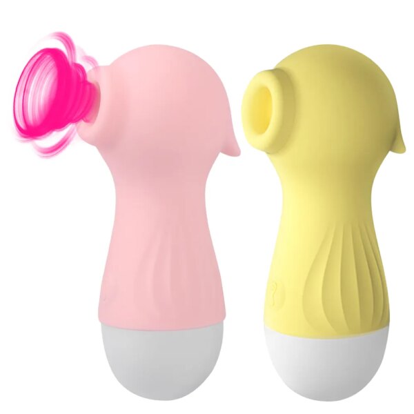 10cm Sucking Vibrator For Women Breast Enlarger Nipple Clit Sucker Sucks Vagina Anal Sex Toys Female Masturbator Erotic Seahorse