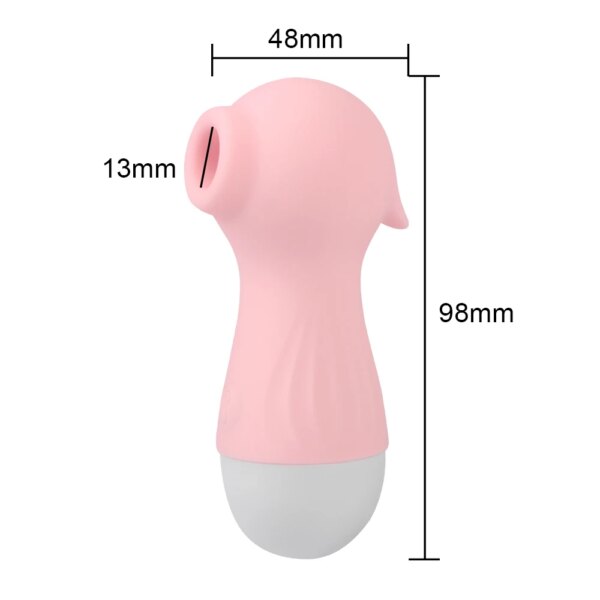 10cm Sucking Vibrator For Women Breast Enlarger Nipple Clit Sucker Sucks Vagina Anal Sex Toys Female Masturbator Erotic Seahorse