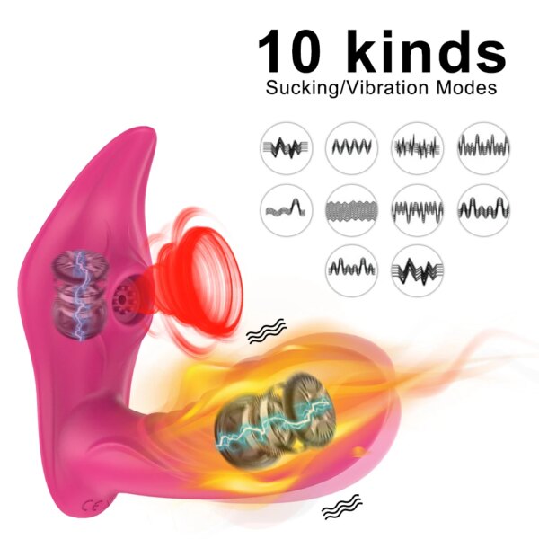 Wireless Remote Control Sucking Vibrator for Women G Spot Clit Sucker Clitoris Stimulator Dildo Sex Toys Goods for Adults Couple