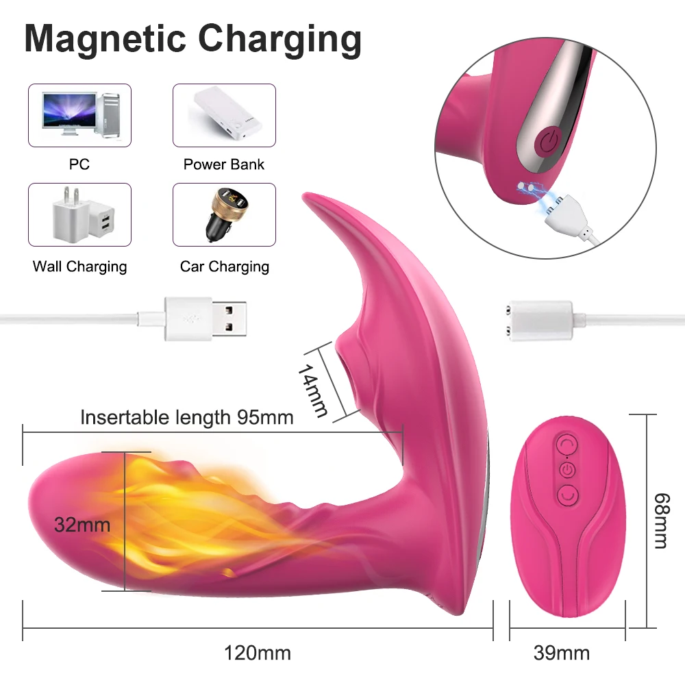 Wireless Remote Control Sucking Vibrator for Women G Spot Clit Sucker Clitoris Stimulator Dildo Sex Toys Goods for Adults Couple