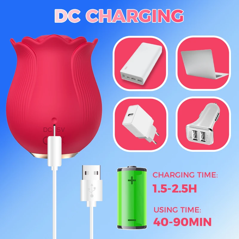 Powerful Sucking-Rose Vibrator Toy for Women Vacuum Stimulator Oral Nipple Clit Sucker Female Sex Toys Goods for Female Adults Powerful Sucking-Rose Vibrator Toy for Women Vacuum Stimulator Oral Nipple Clit Sucker Female Sex Toys Goods for Female Adults