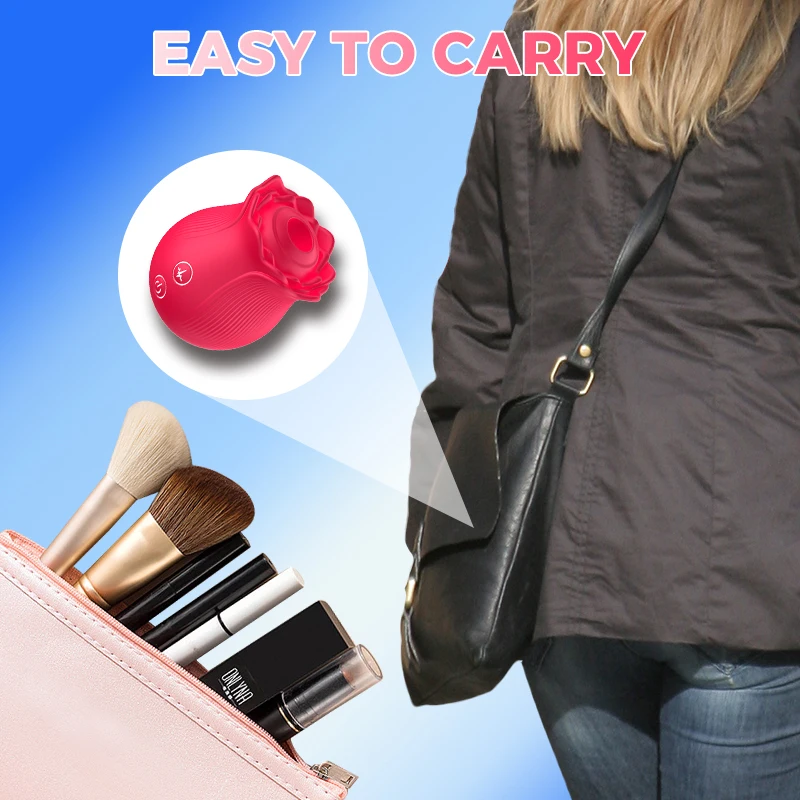 Powerful Sucking-Rose Vibrator Toy for Women Vacuum Stimulator Oral Nipple Clit Sucker Female Sex Toys Goods for Female Adults Powerful Sucking-Rose Vibrator Toy for Women Vacuum Stimulator Oral Nipple Clit Sucker Female Sex Toys Goods for Female Adults