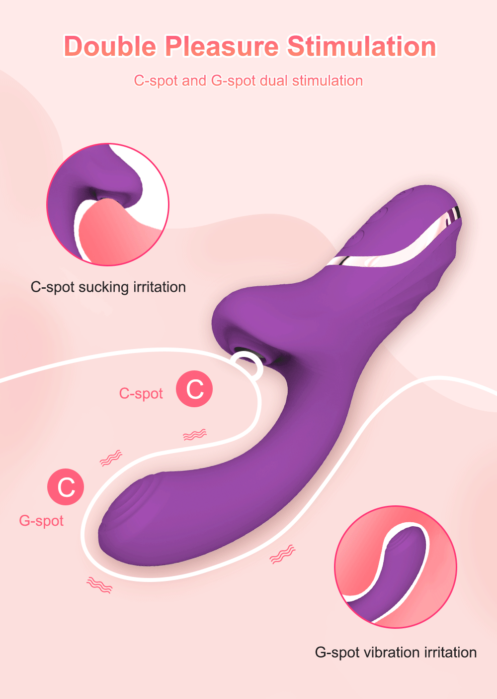 Powerful Clitoral G-Spot Vibrator For Women Suck Vacuum Stimulator Dildo Sex Toys Female Goods for Adults 18