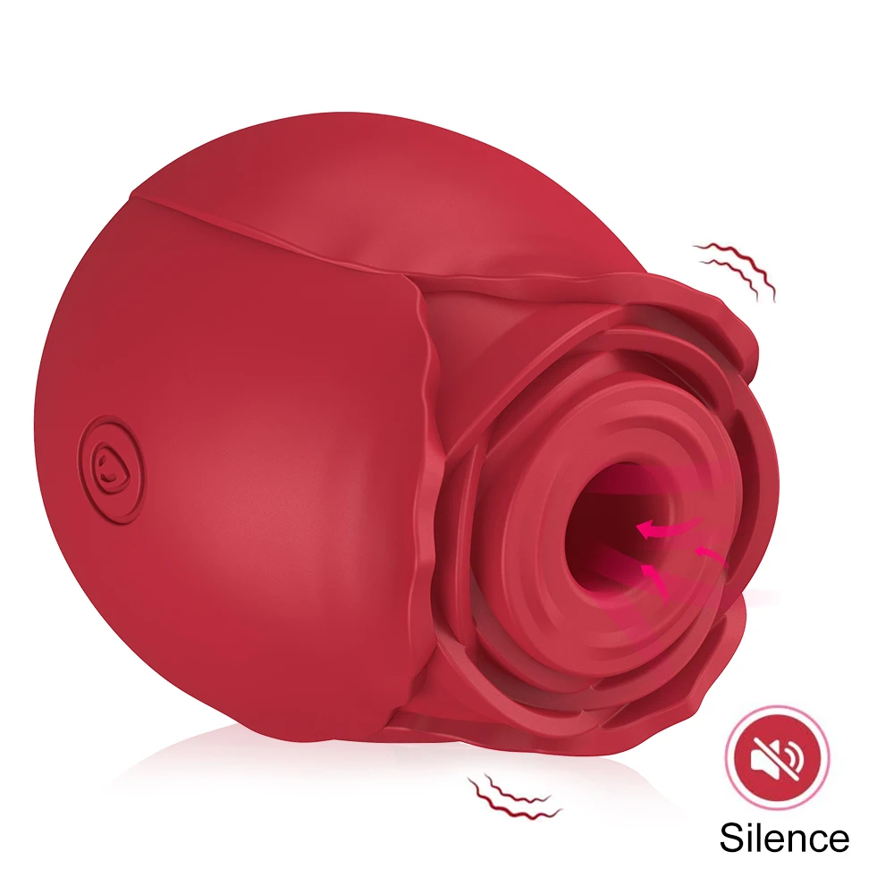 Rose Clit Sucking Vibrator Powerful Oral Licking Nipple Sucker G Spot Stimulator Adult Sex Toys for Women Vagina Intimate Goods