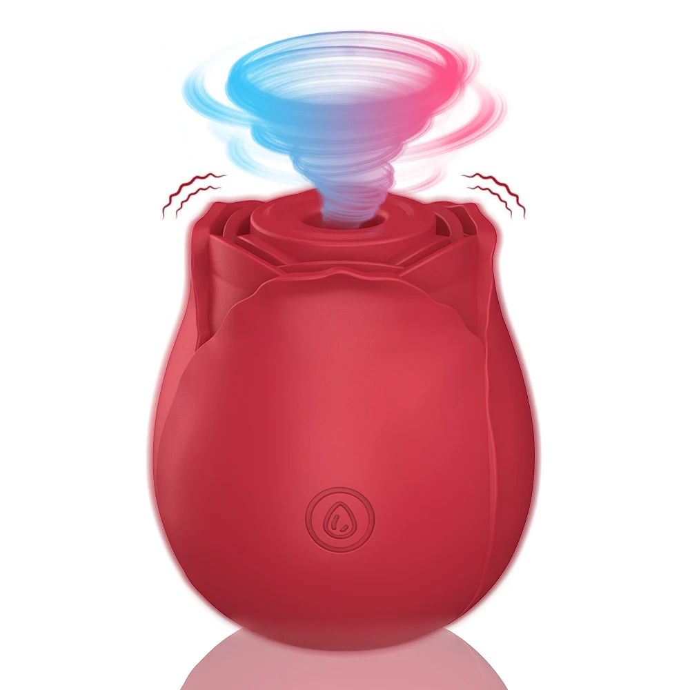Rose Clit Sucking Vibrator Powerful Oral Licking Nipple Sucker G Spot Stimulator Adult Sex Toys for Women Vagina Intimate Goods