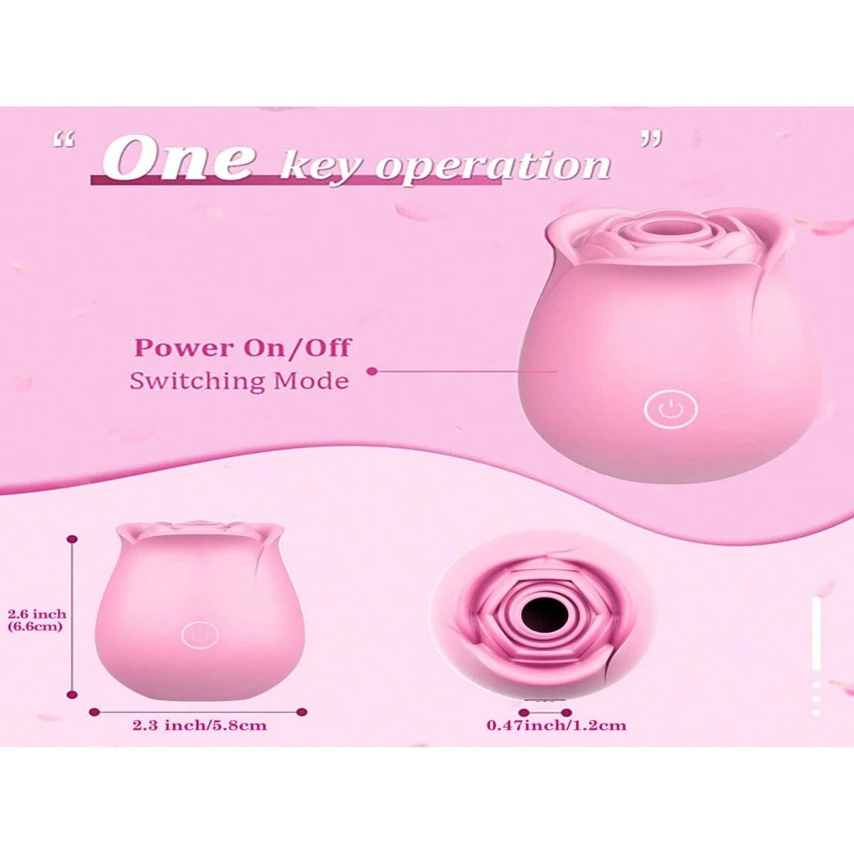 Rose Vibrator Nipple Clitoral Suction Cup Oral Sex Stimulator Sucking Vibrator Suitable for Female Clitoral Masturbation Sex Toy Rose Vibrator Nipple Clitoral Suction Cup Oral Sex Stimulator Sucking Vibrator Suitable for Female Clitoral Masturbation Sex Toy