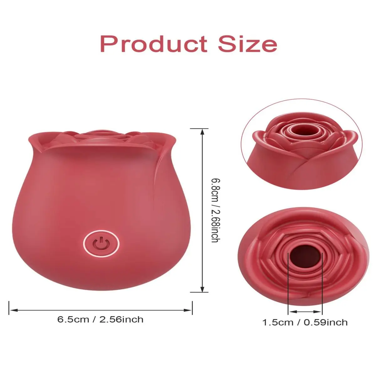 Rose Vibrator Nipple Clitoral Suction Cup Oral Sex Stimulator Sucking Vibrator Suitable for Female Clitoral Masturbation Sex Toy Rose Vibrator Nipple Clitoral Suction Cup Oral Sex Stimulator Sucking Vibrator Suitable for Female Clitoral Masturbation Sex Toy