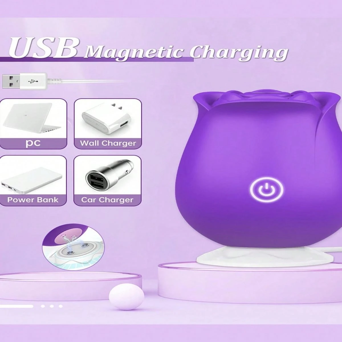 Rose Vibrator Nipple Clitoral Suction Cup Oral Sex Stimulator Sucking Vibrator Suitable for Female Clitoral Masturbation Sex Toy Rose Vibrator Nipple Clitoral Suction Cup Oral Sex Stimulator Sucking Vibrator Suitable for Female Clitoral Masturbation Sex Toy