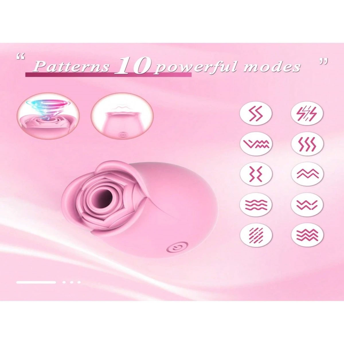 Rose Vibrator Nipple Clitoral Suction Cup Oral Sex Stimulator Sucking Vibrator Suitable for Female Clitoral Masturbation Sex Toy Rose Vibrator Nipple Clitoral Suction Cup Oral Sex Stimulator Sucking Vibrator Suitable for Female Clitoral Masturbation Sex Toy
