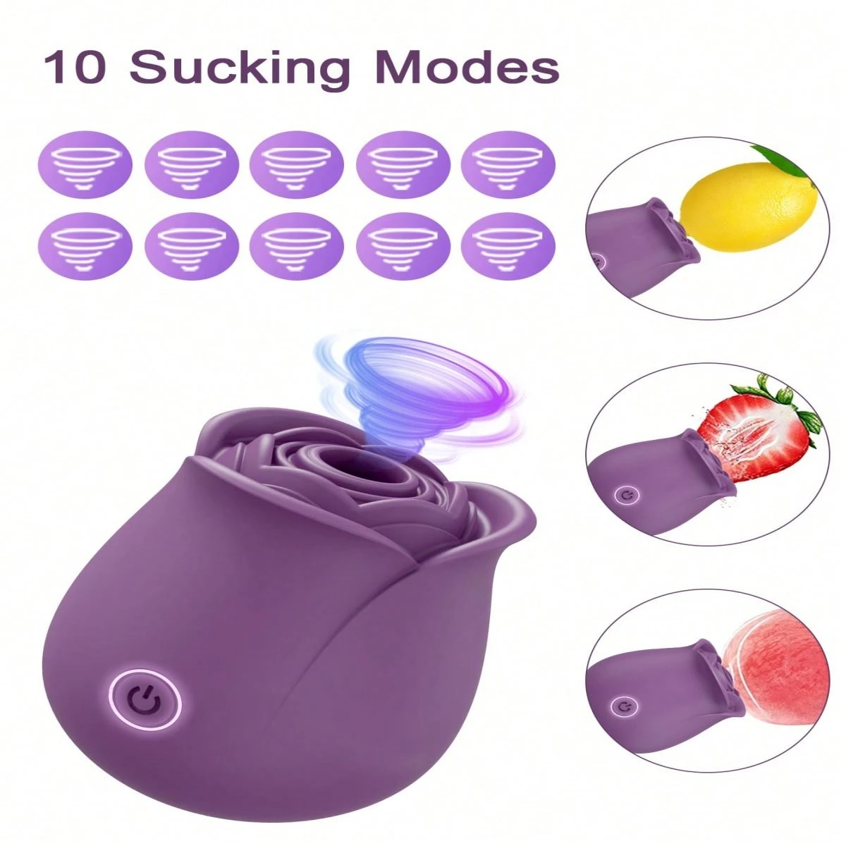 Rose Vibrator Nipple Clitoral Suction Cup Oral Sex Stimulator Sucking Vibrator Suitable for Female Clitoral Masturbation Sex Toy Rose Vibrator Nipple Clitoral Suction Cup Oral Sex Stimulator Sucking Vibrator Suitable for Female Clitoral Masturbation Sex Toy