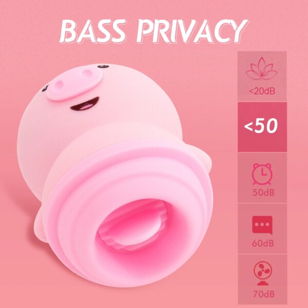 Sexy Pig Clitoris Licking Sucking Vibrator for Woman Clit Nipple Sucker Massager Blowjob Fast Orgasm Sex Toys Adult Erotic Goods